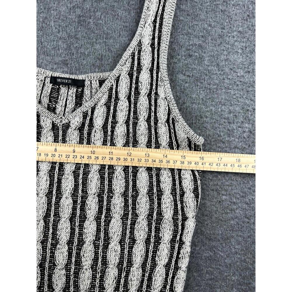 Forever‎ 21 Women's Sleeveless Cable Knit Sweater Dress Size Medium - Picture 6 of 6